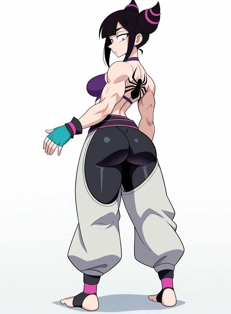 Hagentoons_Style,  1girl,  muscular body on Tensor.Art