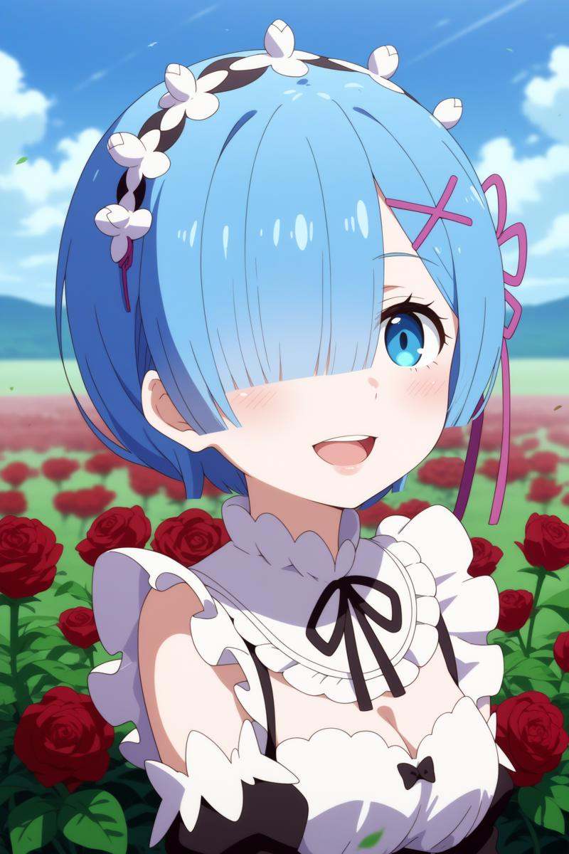 1girl,  solo,  rem on Tensor.Art