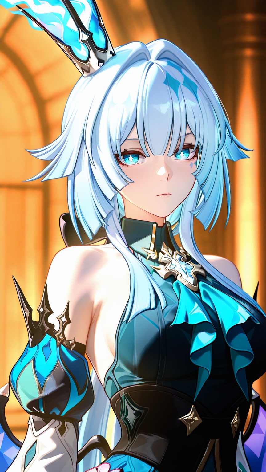 masterpiece,best quality,amazing quality,<lora:3d-000029:0.8>,unreal 3DCG,looking at viewer,upper body,<lora:cerydra_(honkai_star_rail):0.8>,cerydra \(honkai star rail\),1girl,solo,blue hair,blue eyes,waist wings,