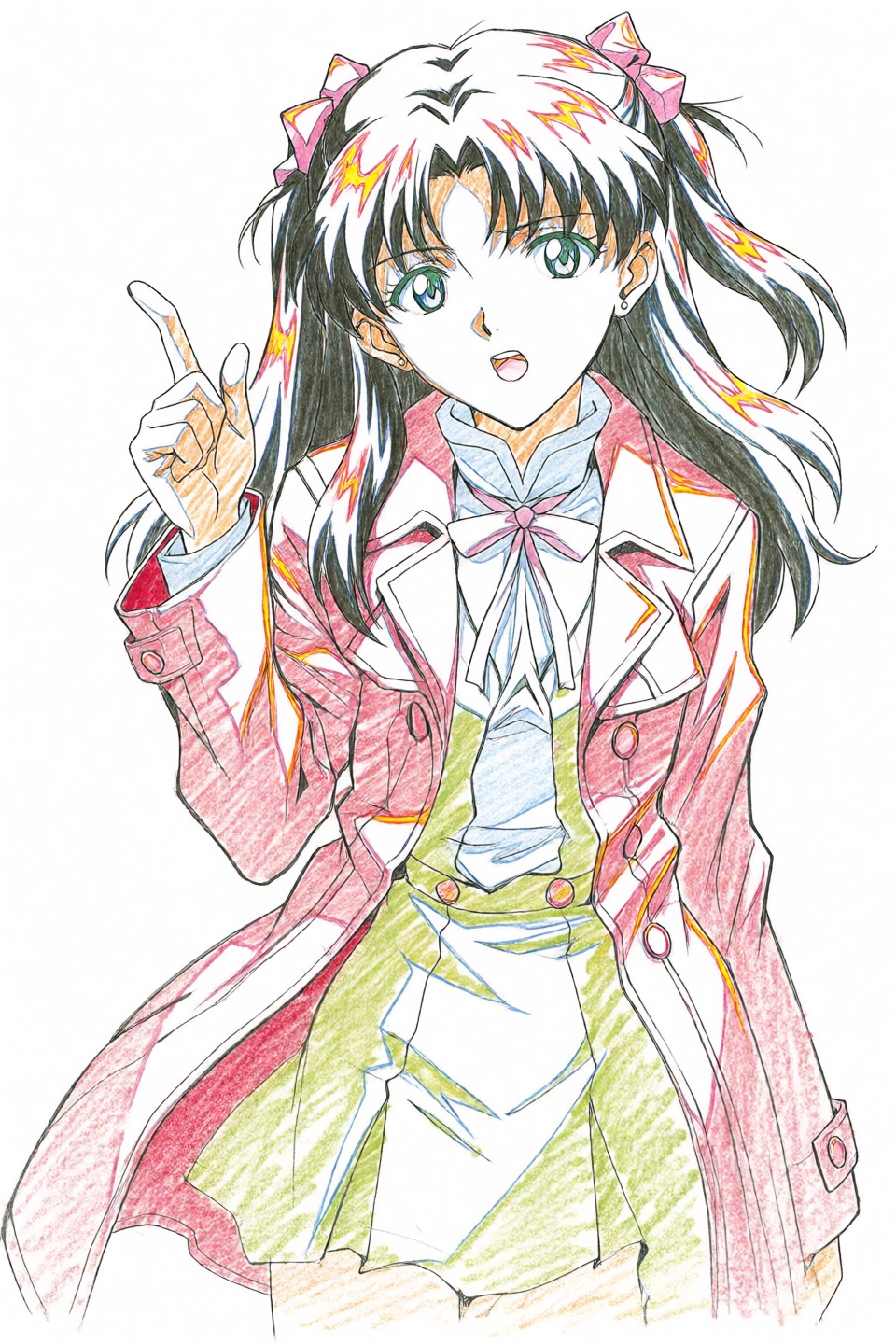 Colorful Line Art,  traditional media,  partially colored on Tensor.Art
