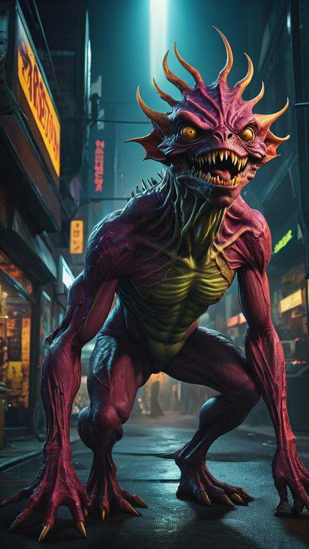 Concept art,  Monstrogenesis,  an Huge on Tensor.Art