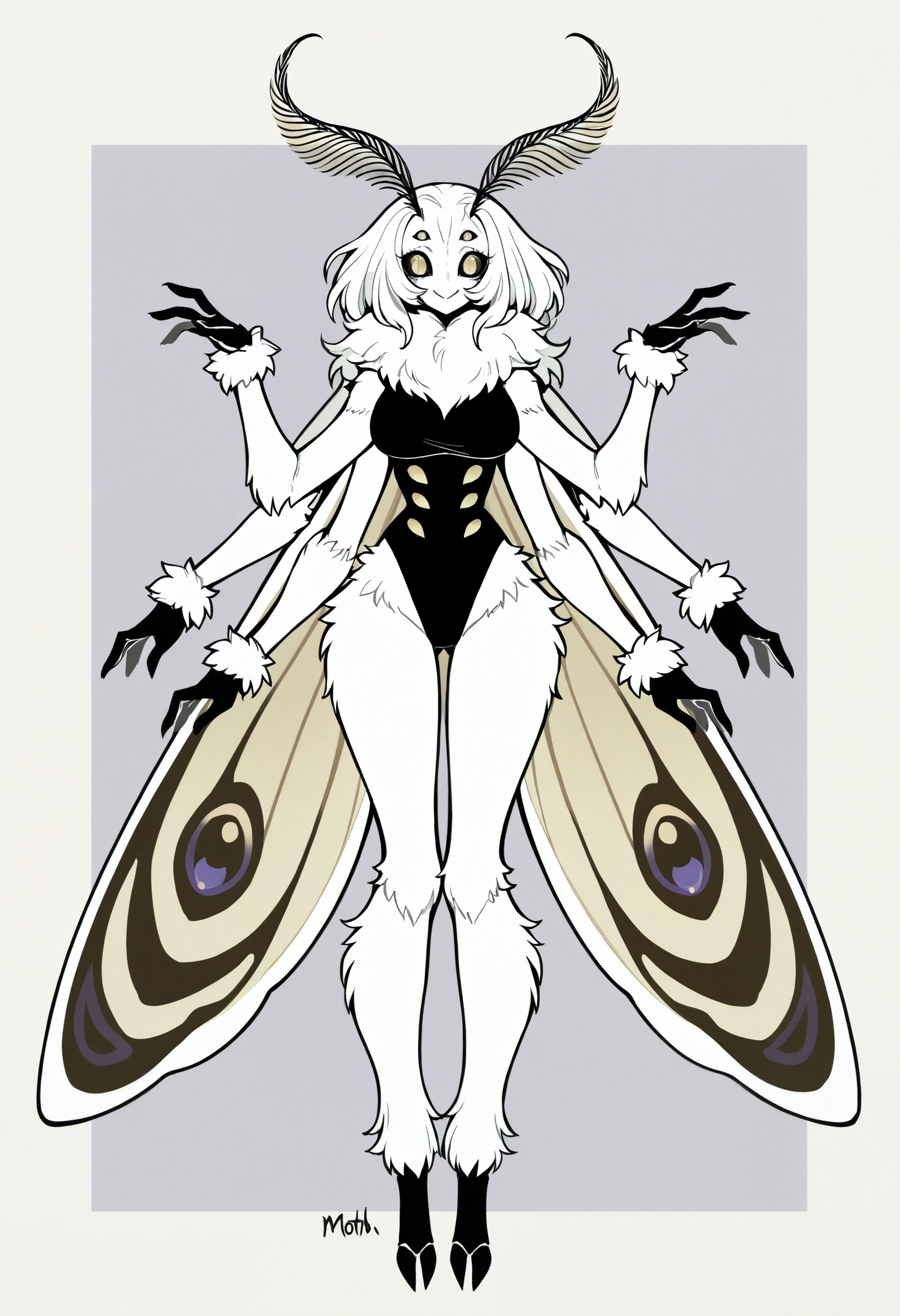 moth,  solo,  antennae on Tensor.Art