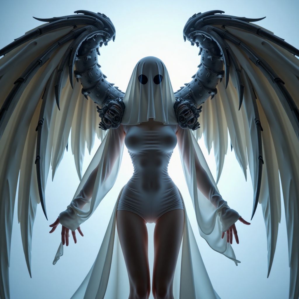 nuan ghost,nuan ghost,A ghost mechanical structure,mechanical wings,