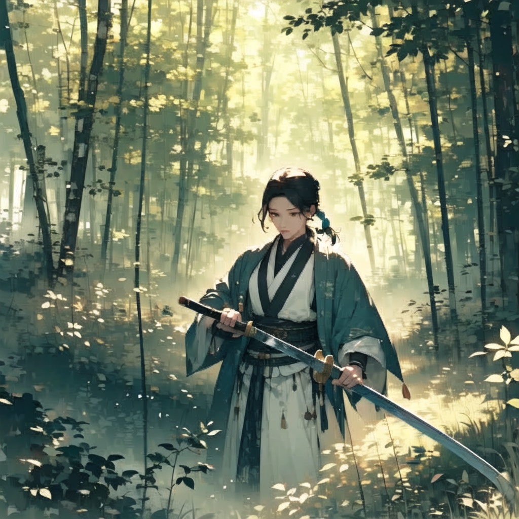 1girl,  1boy,  Chinese Swordswoman on Tensor.Art