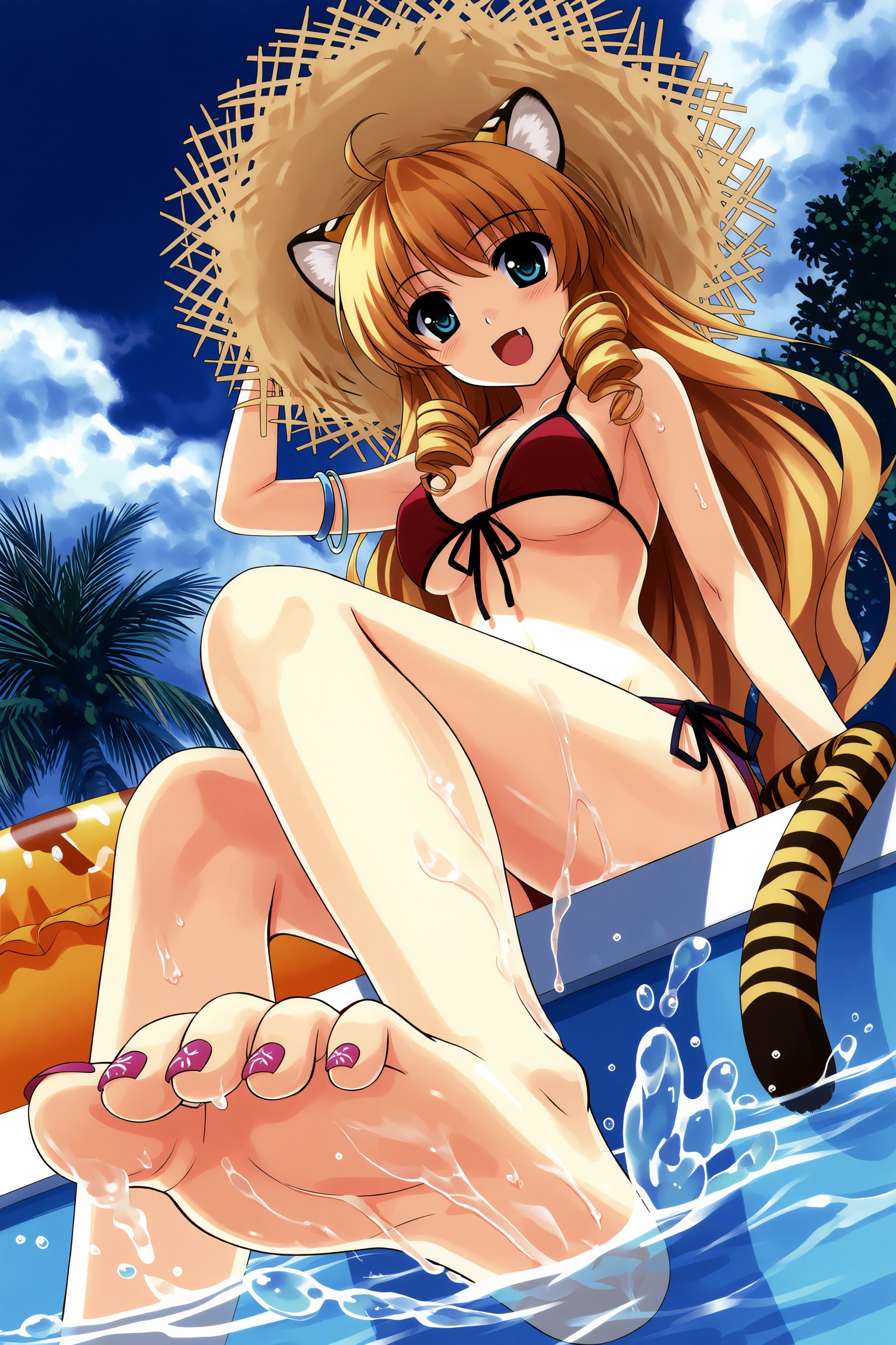Misaki Kurehito Style-Old,  1girl,  swimsuit on Tensor.Art