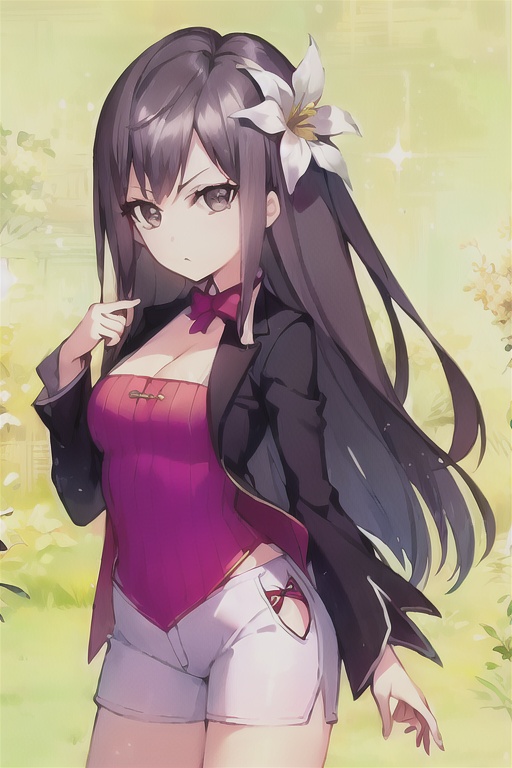 1girl,  solo,  flower on Tensor.Art
