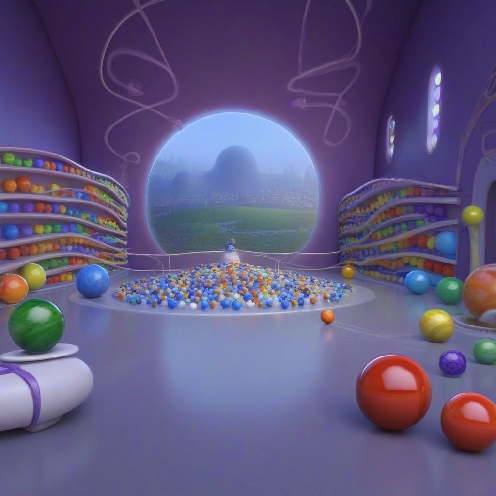 (Headquarters,  Marbles),  Pixar on Tensor.Art