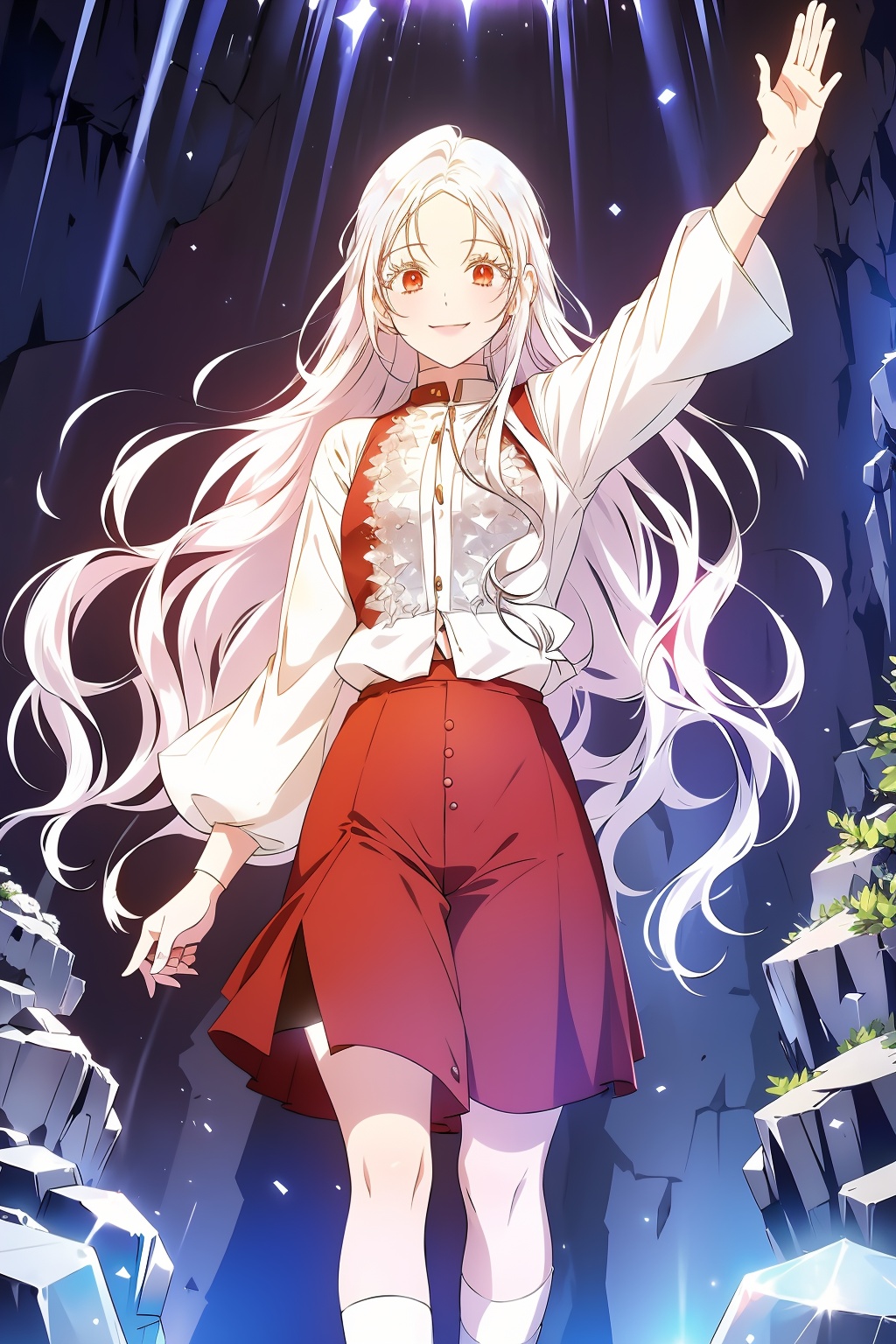 1girl,  solo,  red eyes on Tensor.Art