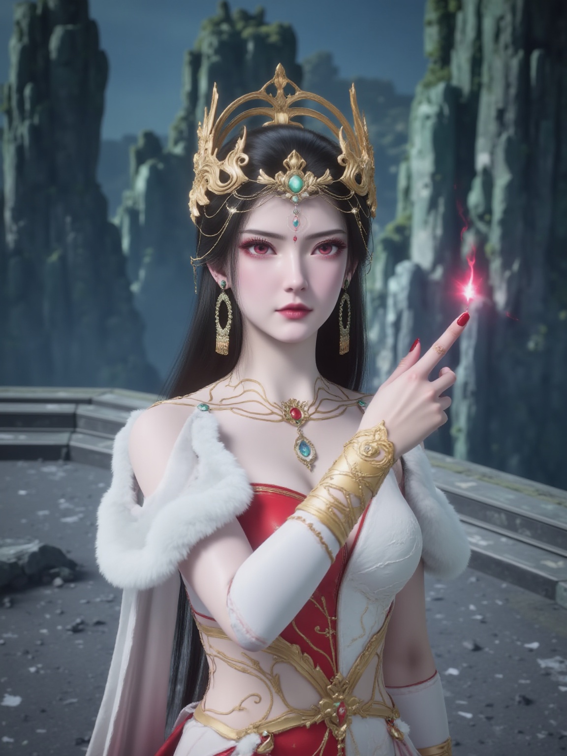 mmghongdie,  mmghongdie,  ornate dress and golden crown by 漫美馆 on Tensor.Art