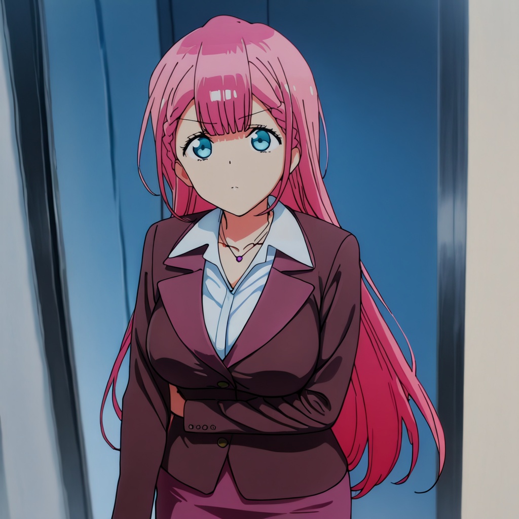 Kirisu,  1girl,  pink hair on Tensor.Art