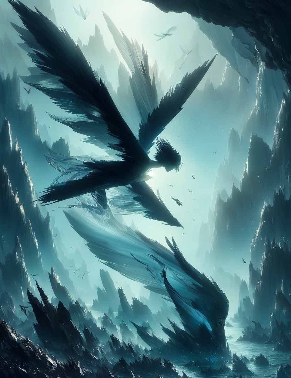 DonMB14ckR0ck black rock,  sylph,  elemental creature by DonMischo on Tensor.Art