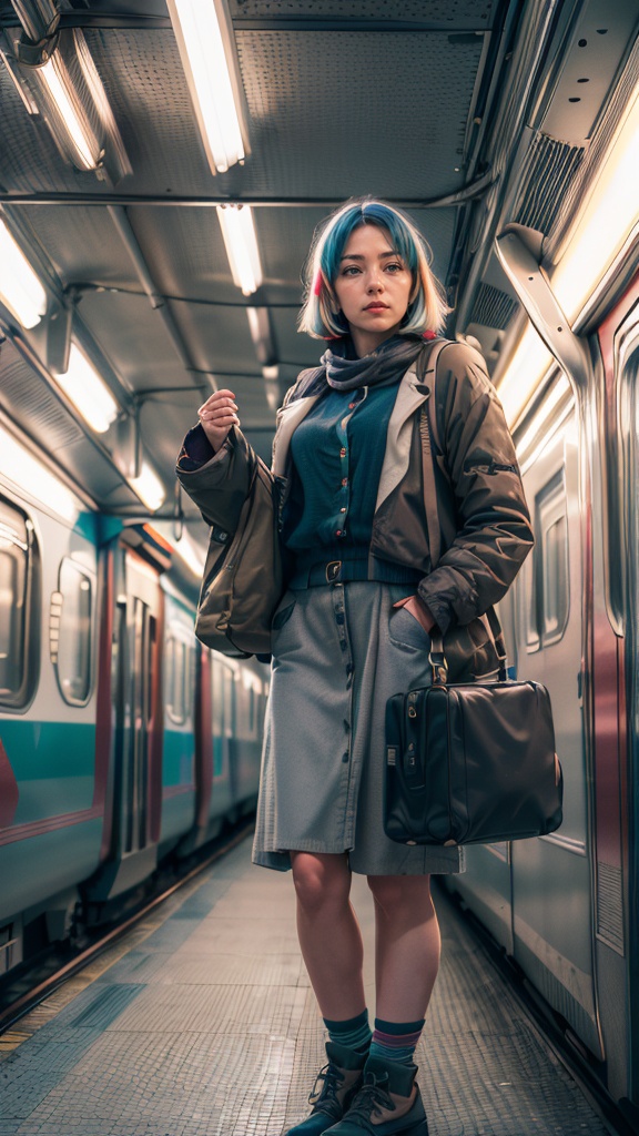 (dynamic angle),  raw photo,  Vintage-style travel photography of a train station in Europe on Tensor.Art