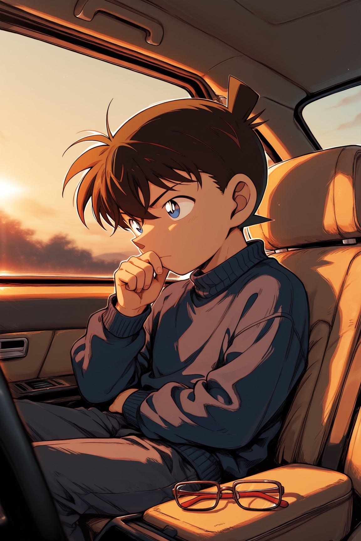 1boy,  solo,  edogawa conan on Tensor.Art