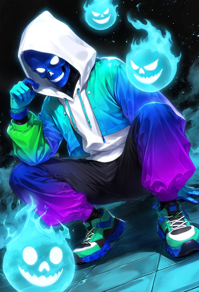 hood,  solo,  shoes on Tensor.Art