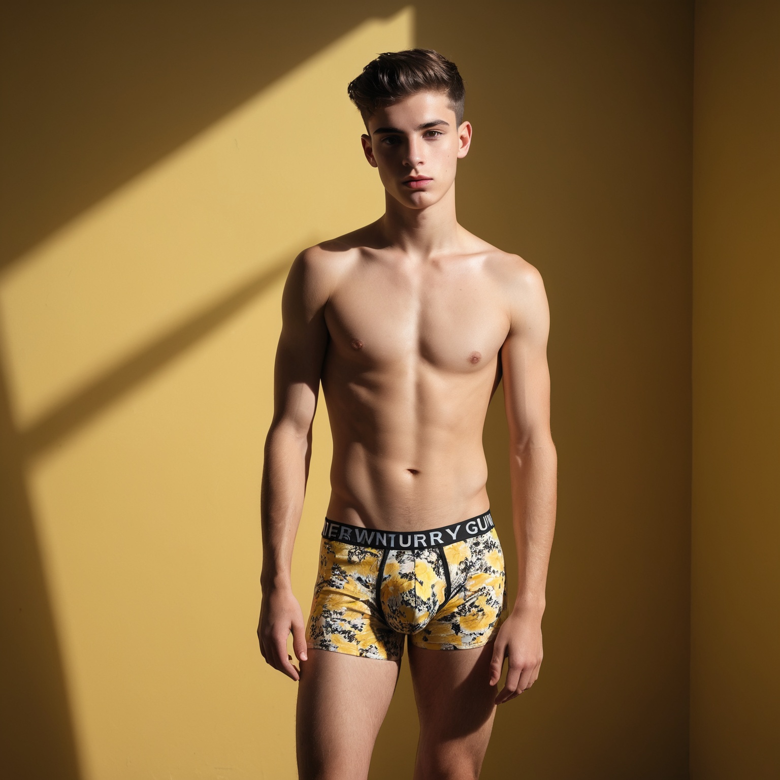 Raw photo,  high saturation,  full body shot of a juicy Greek twink on Tensor.Art