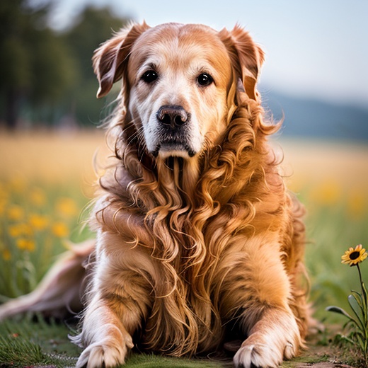 (RAW photo:1.2),(photorealistic:1.4),(masterpiece:1.4),(best quality:1.4),ultra high res,((blush)),HDR,8k resolution,<lora:dogjinmao_20240425122249-000009:1>,full body, black eyes，looking at vilewer，1dog,meadow