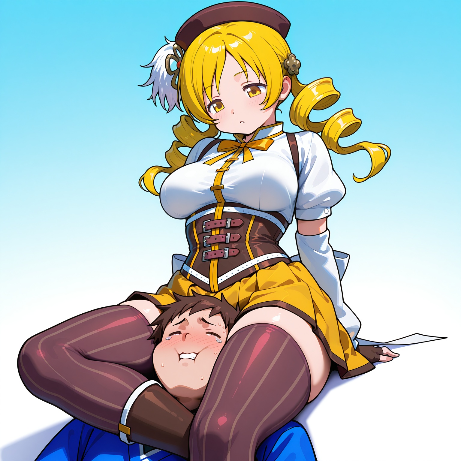 triangle_choke ,  asphyxiation ,  1girl on Tensor.Art