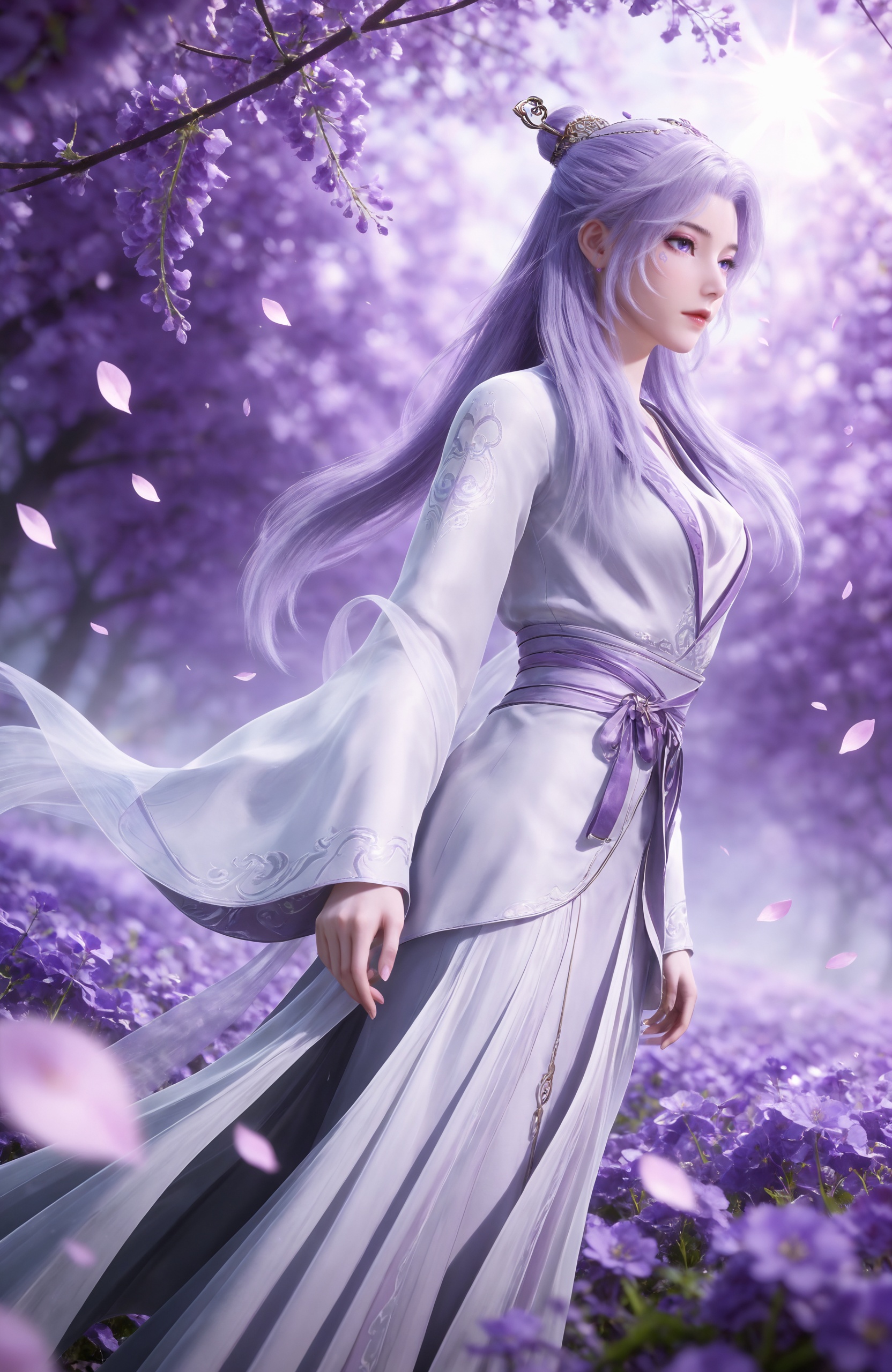 1girl,  long hair,  purple hair by 天海TianHai on Tensor.Art