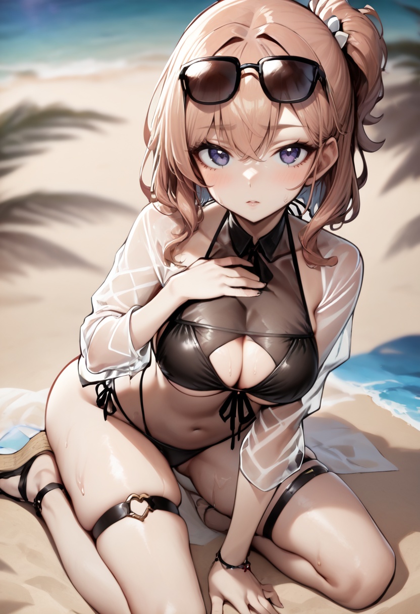 1girl,  bikini,  black bikini on Tensor.Art