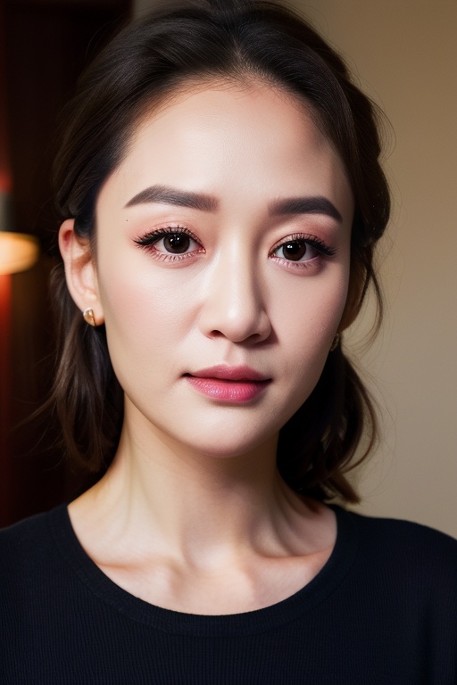 PHOTOREALISTIC,REALISTIC,masterpiece,best quality,highres,ultra detailed,8k,1woman,portrait,strobe lighting,looking at viewer, makeup,hotel room, <lora:chenqiaoen_alexnsfw3.0:0.6>,chenqiaoen,