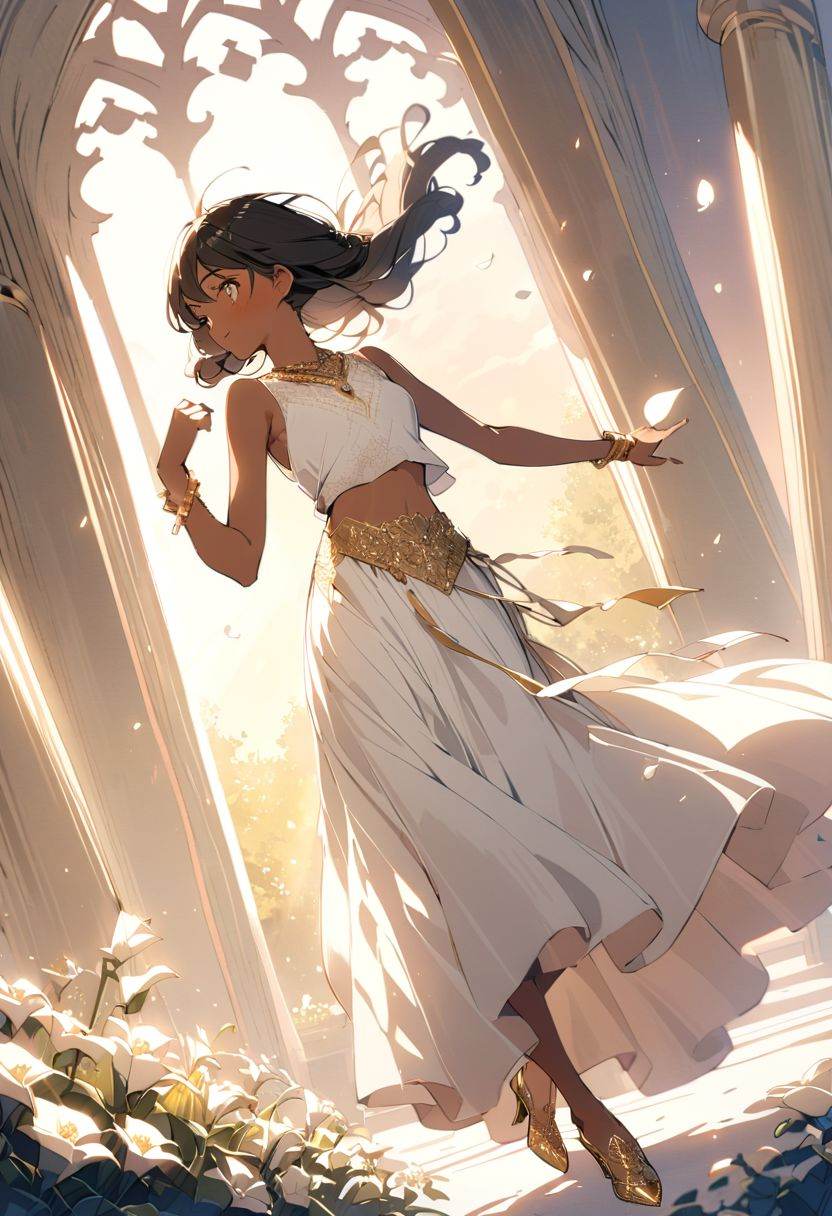 a beautiful (((black haired girl,  ))) very long messy hair,  beautiful detailed deep brown eyes on Tensor.Art