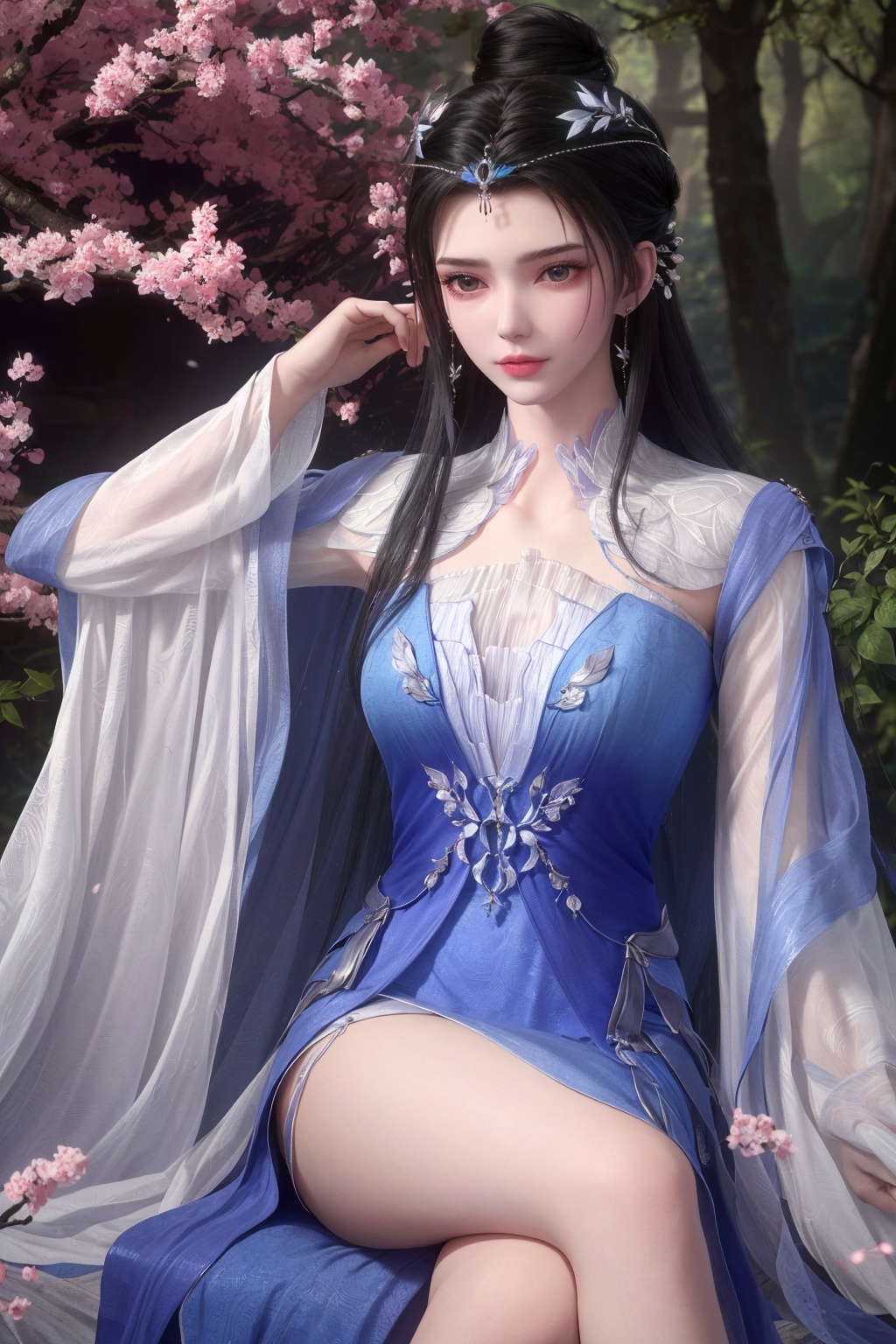 masterpiece,  highest quality,  crossed legs on Tensor.Art