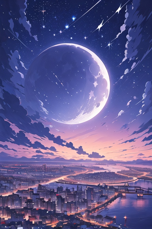 动漫云朵背景-Anime Cloud by Milos on Tensor.Art