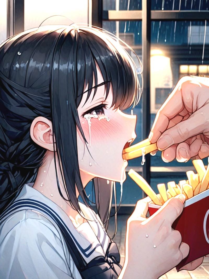 source_anime,  soggy fries,  pov hands on Tensor.Art