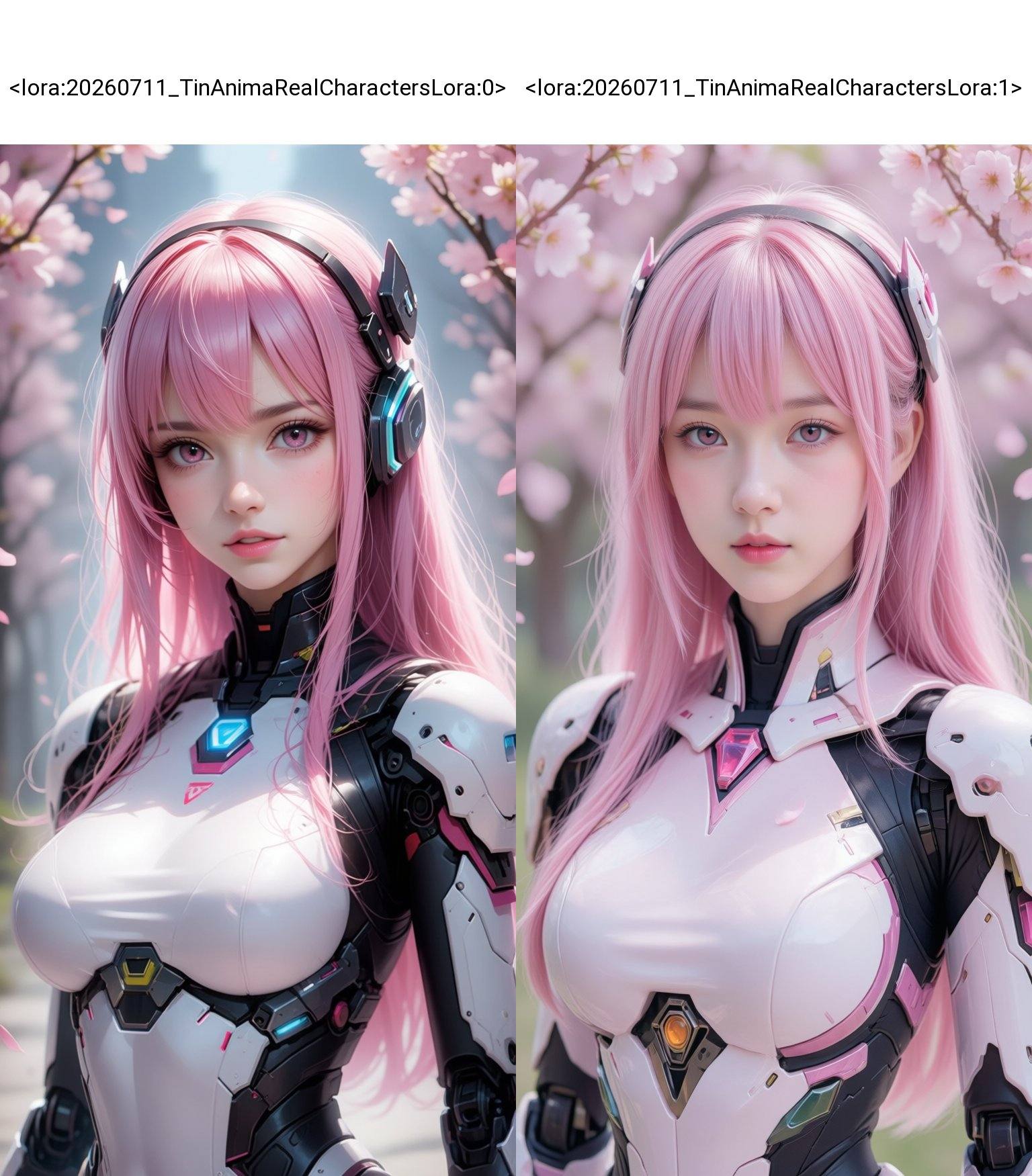 1girl,  pink hair,  solo on Tensor.Art