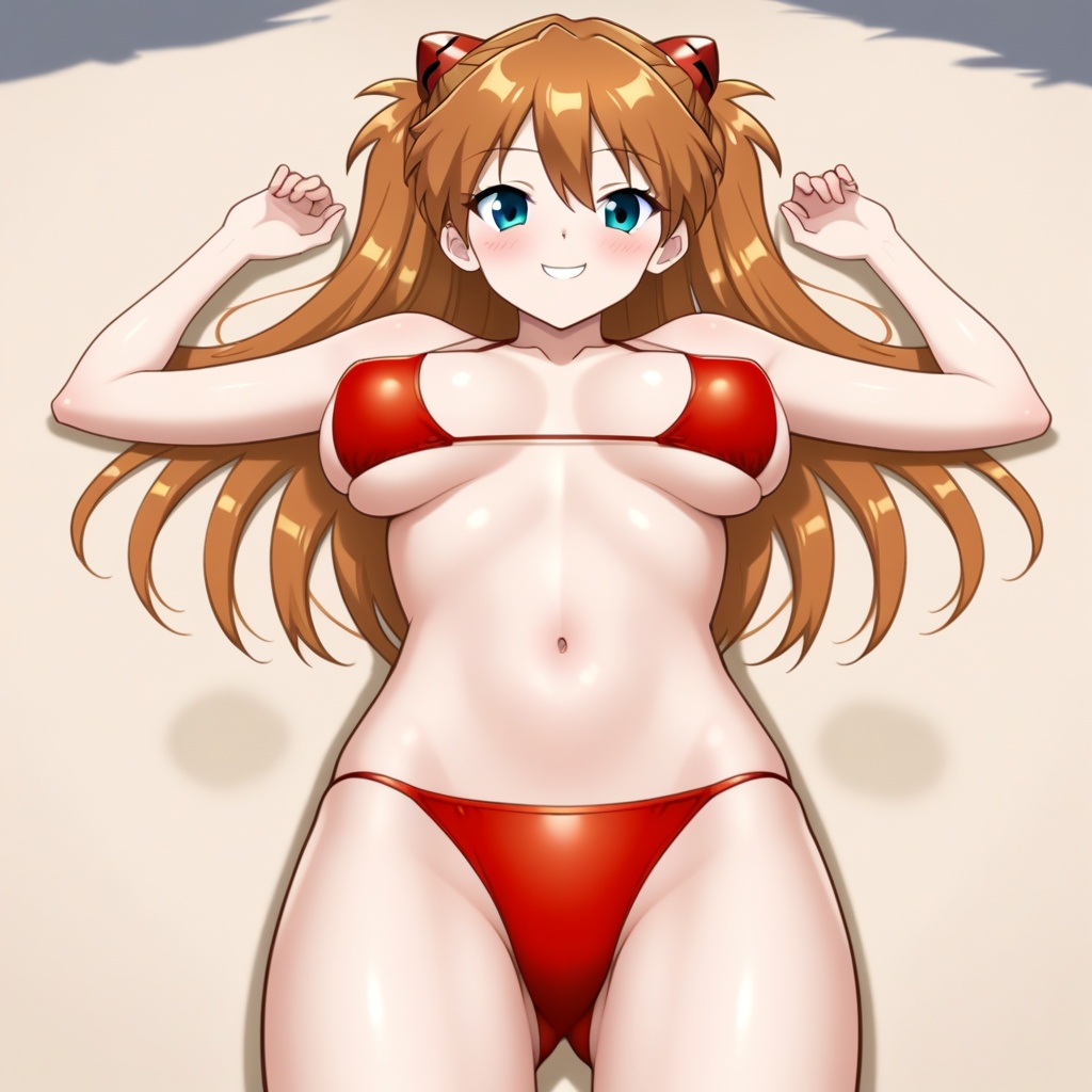 1girl,  solo,  lying on Tensor.Art