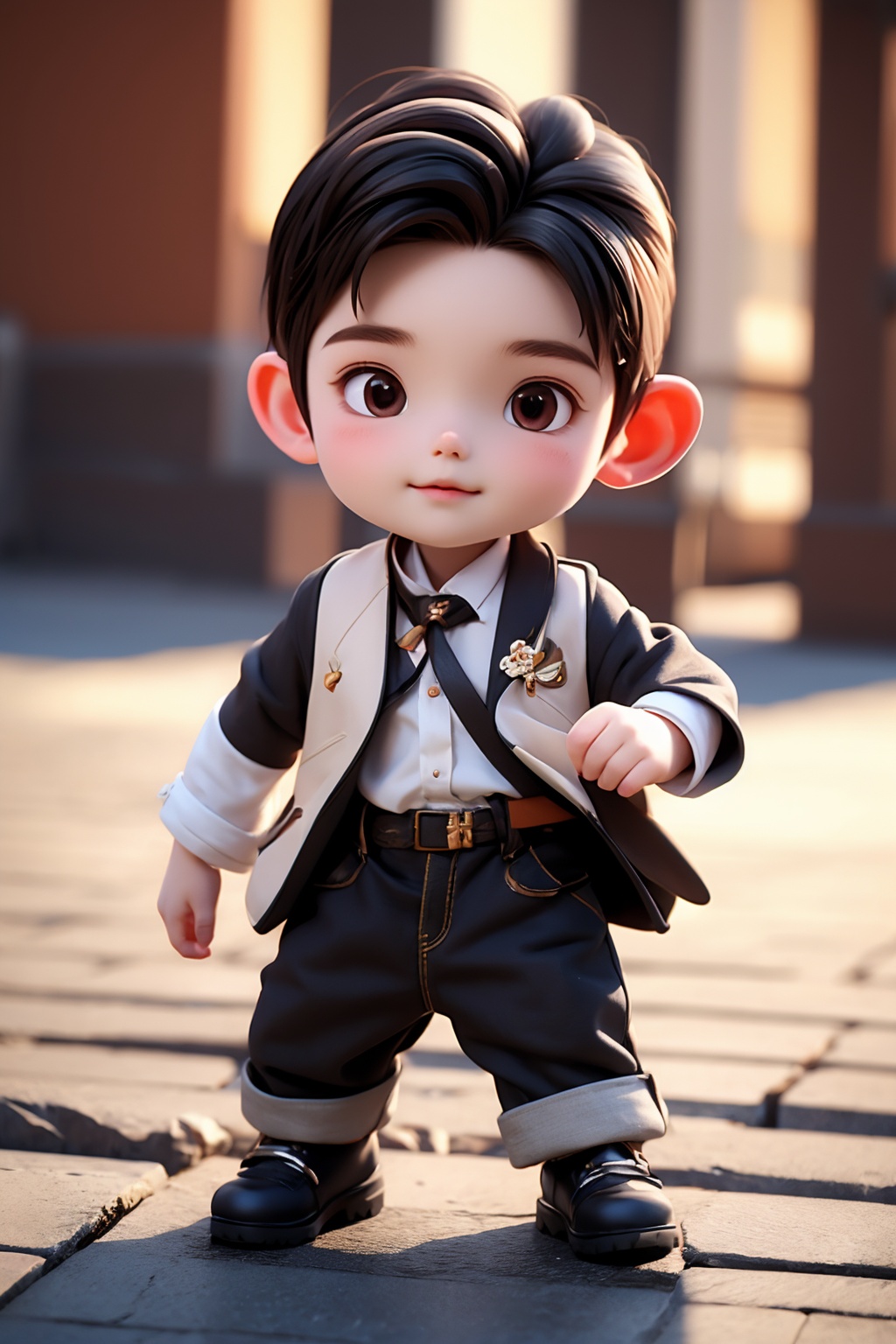 (best quality:1.4),(masterpiece:1.4),(8K:1.4),(extremely detailed:1.4),(black eyes:1.2),(black hair:1.2),(full body:1.3),1boy,