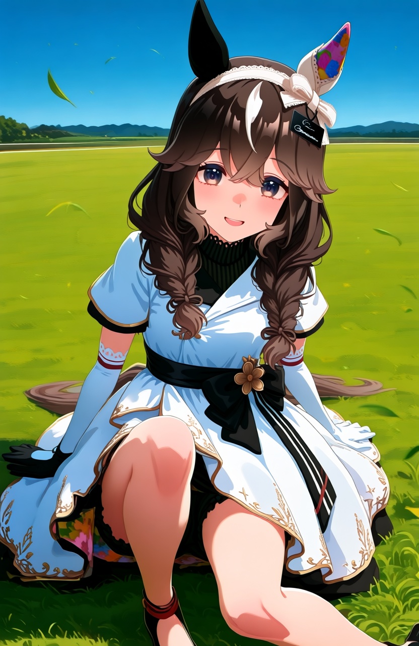 curren_bouquetd'or /(umamusume/),  1girl,  horse ears on Tensor.Art