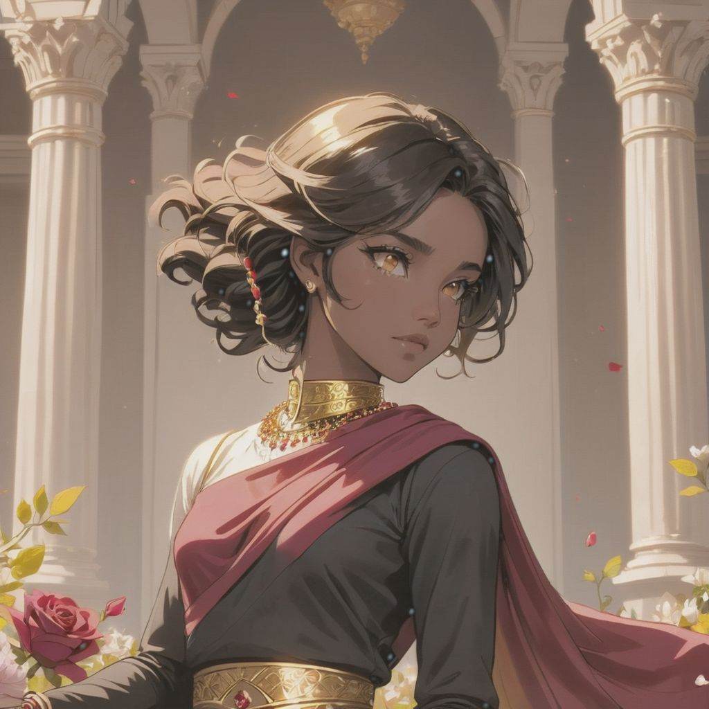 a beautiful (((black haired girl,  ))) very long messy hair,  beautiful detailed deep brown eyes on Tensor.Art