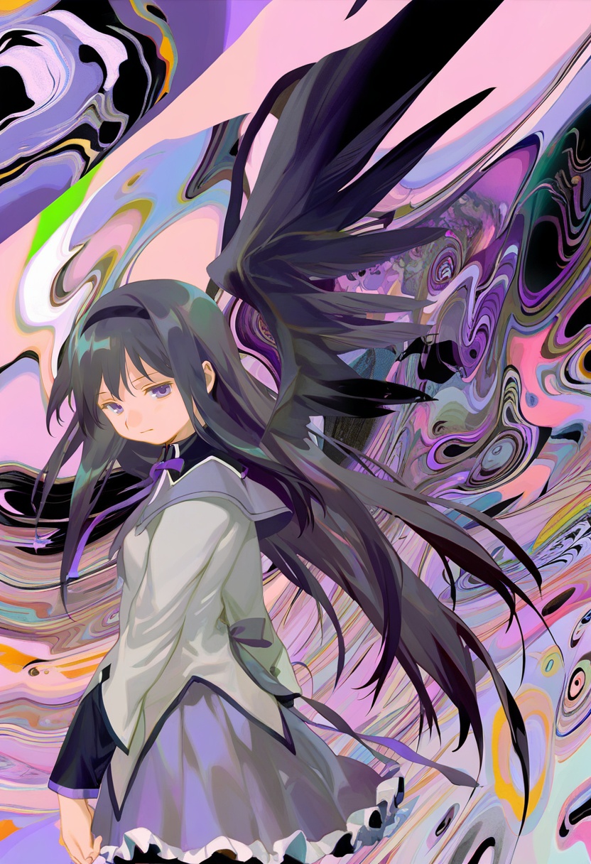 akemi homura,  akemi homura \(magical girl\),  mahou shoujo madoka magica on Tensor.Art