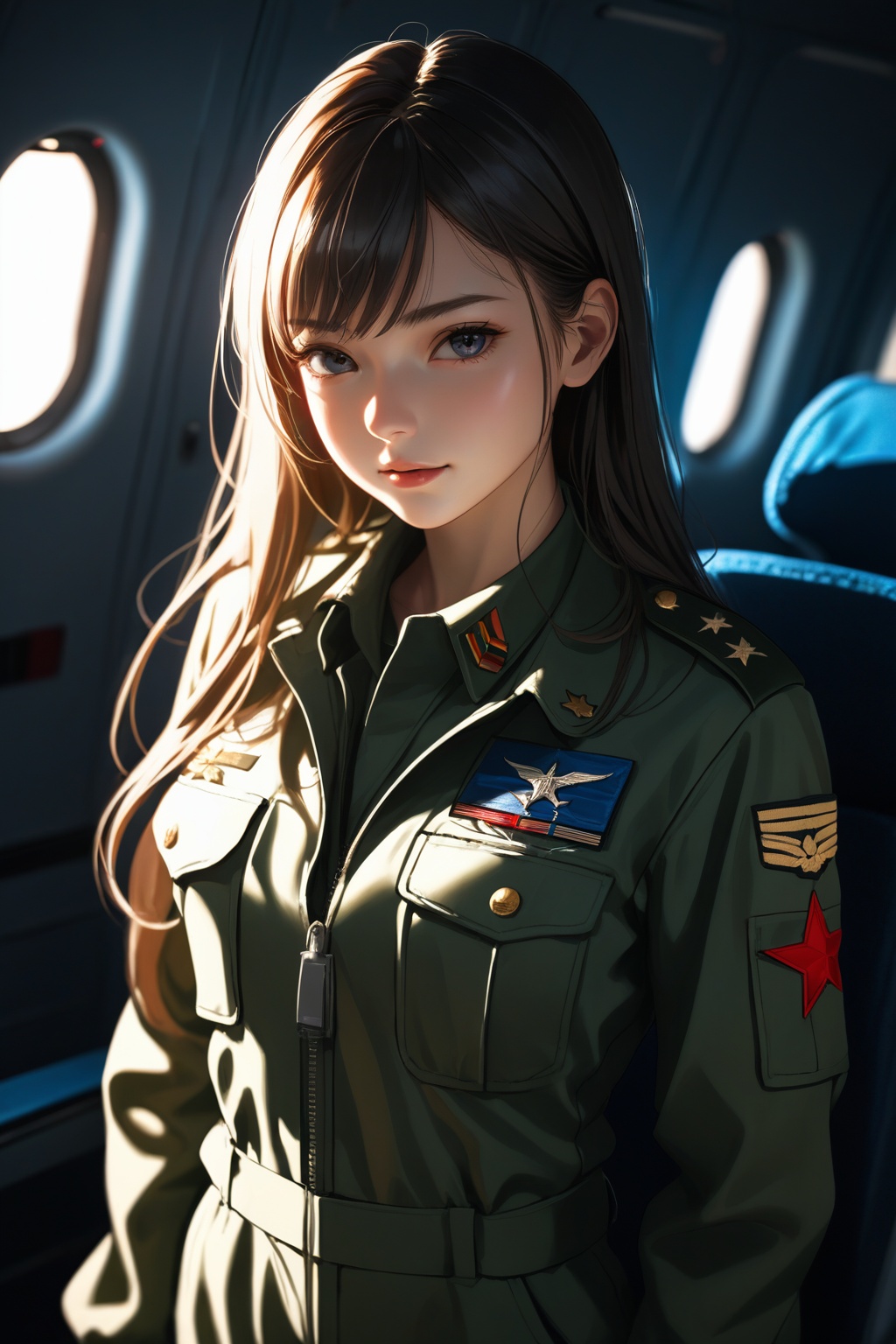 pilot jumpsuit,  ((military uniform)),  pilot on Tensor.Art