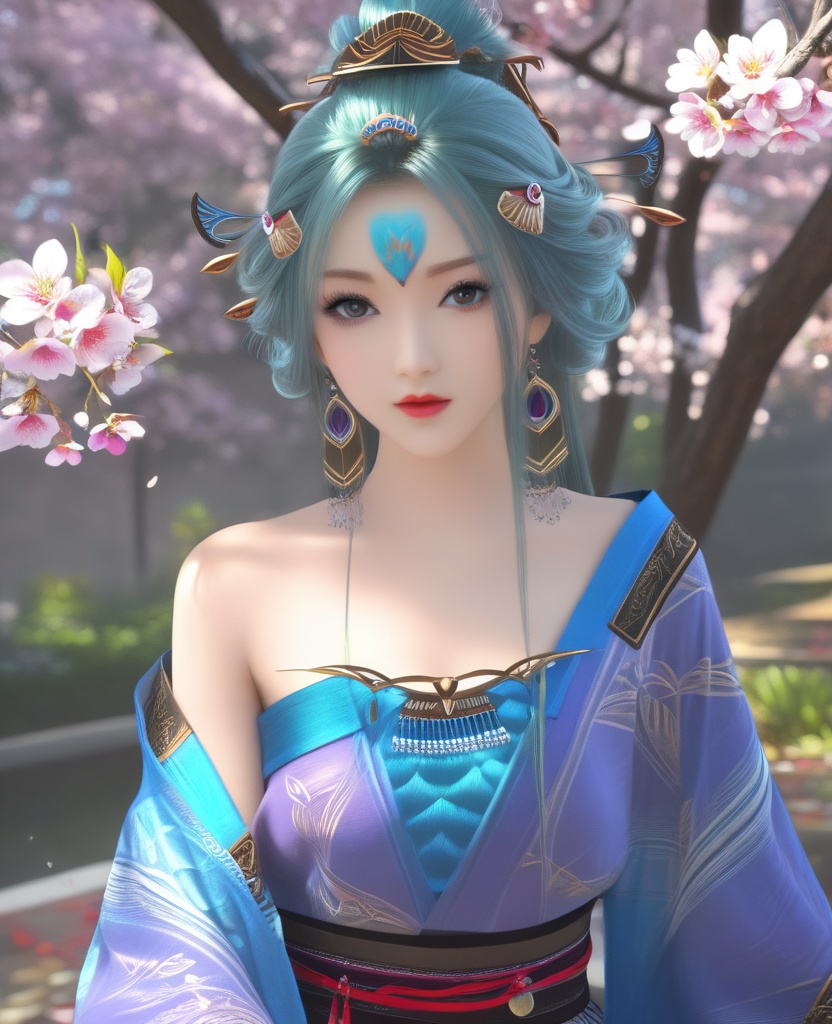 <lora:571-DA-XL-眷思量-奉眠:0.8>(,1girl, ,best quality, ),looking at viewer,masterpiece, (( , )),ultra realistic 8k cg, ,    ,cleavage,perfect cherry blossom, ,lace , (cleavage), (),