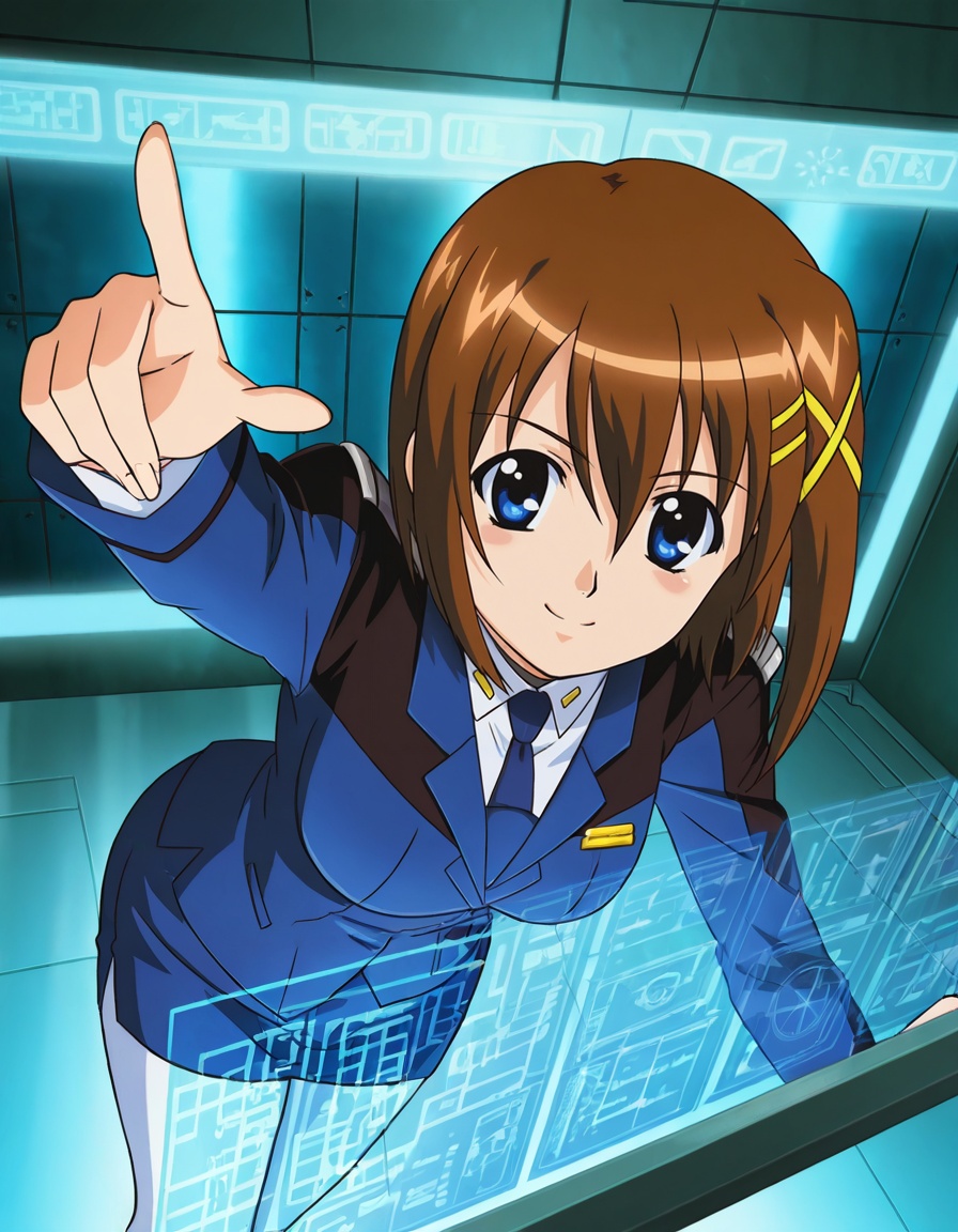 Ygm Hyt,  Ygm Hyt (blue military uniform),  short hair on Tensor.Art