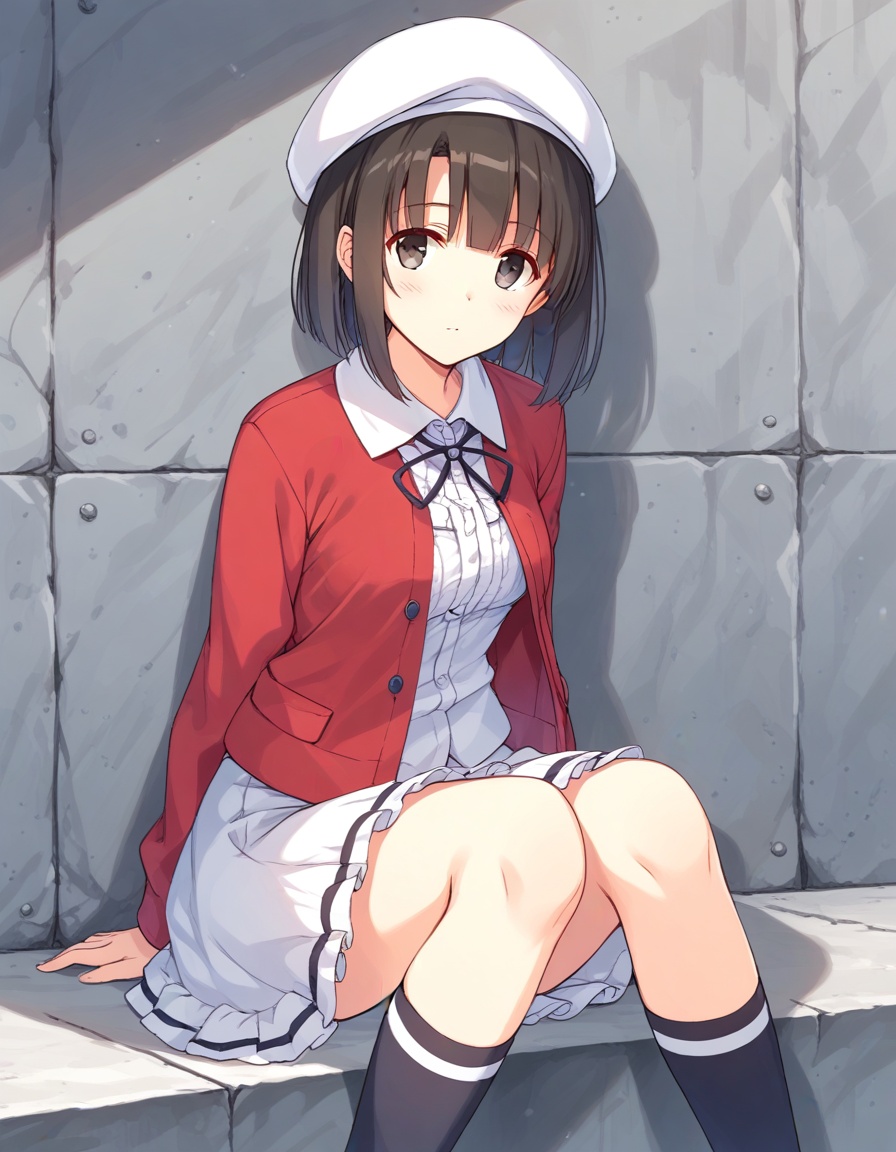 1girl,  katou megumi,  casual on Tensor.Art