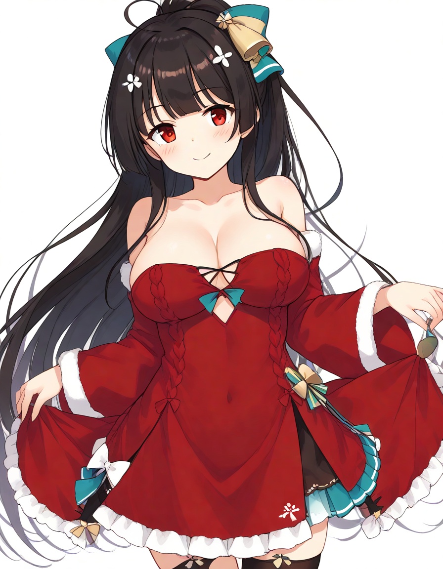 agano \(azur lane\),  santa costume,  BREAK score_9 on Tensor.Art