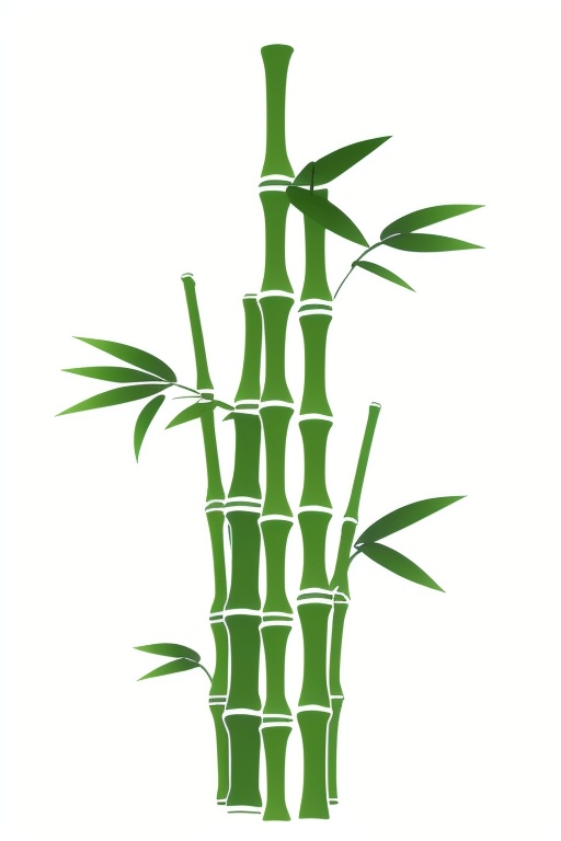 flat design style, white background, bamboo, green theme,<lora:lbc_bamboo_v1.0:1>,
