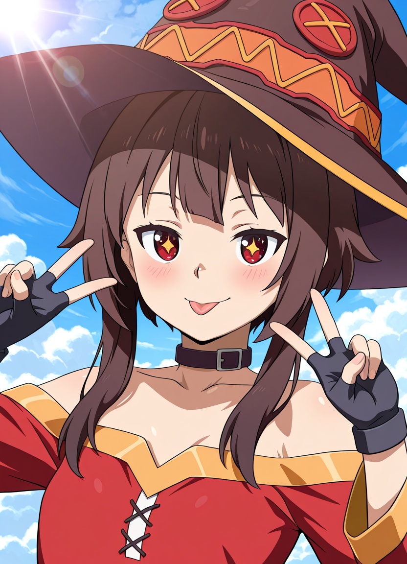 1girl,  solo,  megumin on Tensor.Art