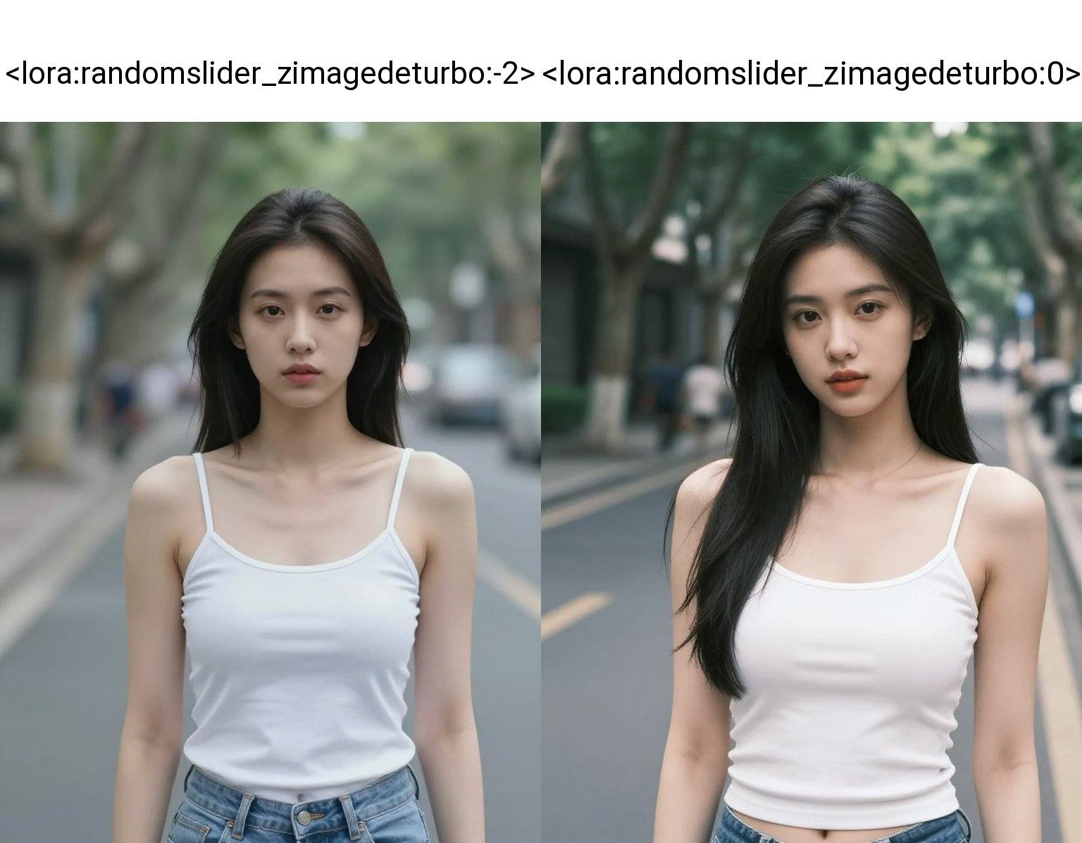 1girl,  street,  cleavage on Tensor.Art