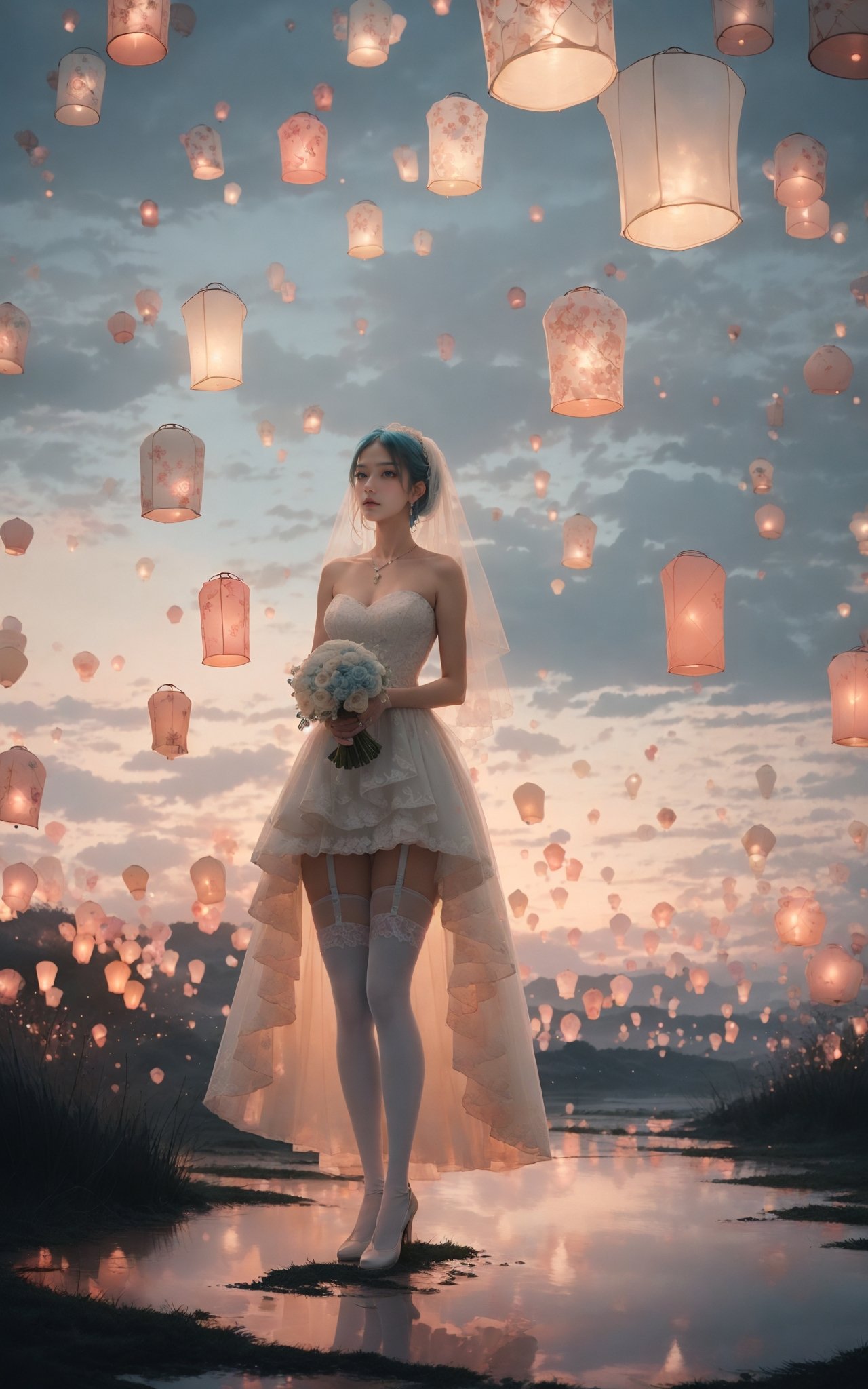 sky lantern,  masterpiece,  best quality on Tensor.Art