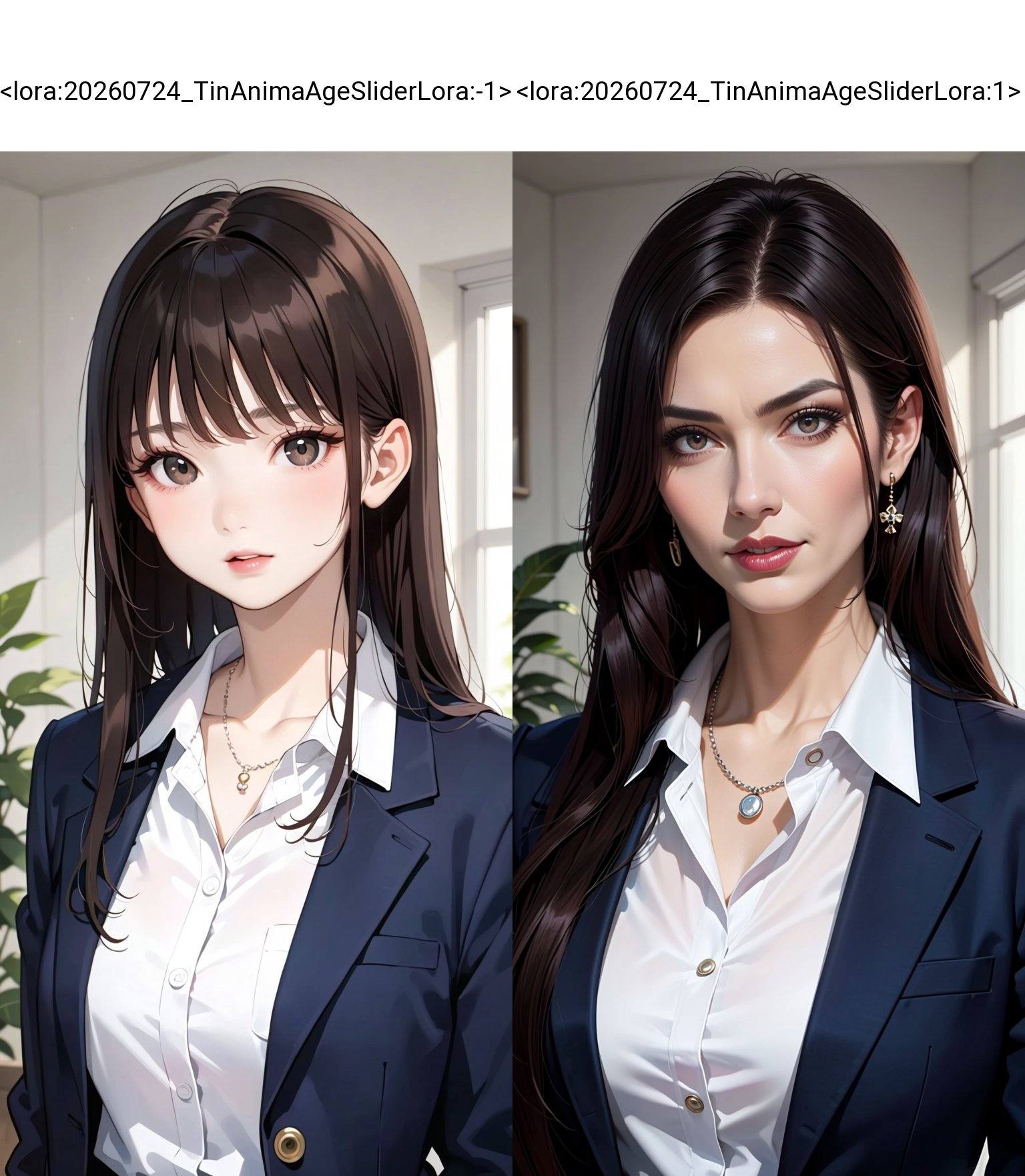 Anima style,  A female with fair skin and long,  straight on Tensor.Art