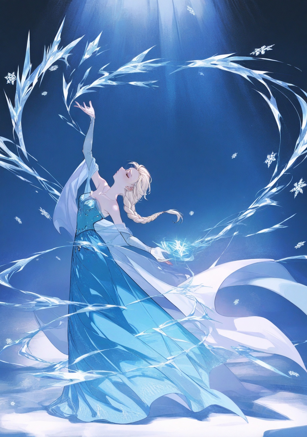shu,  elsa \(frozen\),  1girl on Tensor.Art