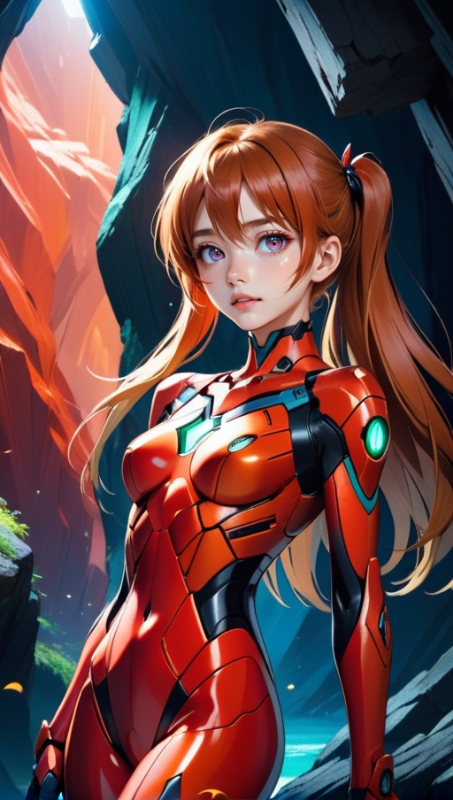 1girl,  souryuu asuka langley,  neon genesis evangelion on Tensor.Art