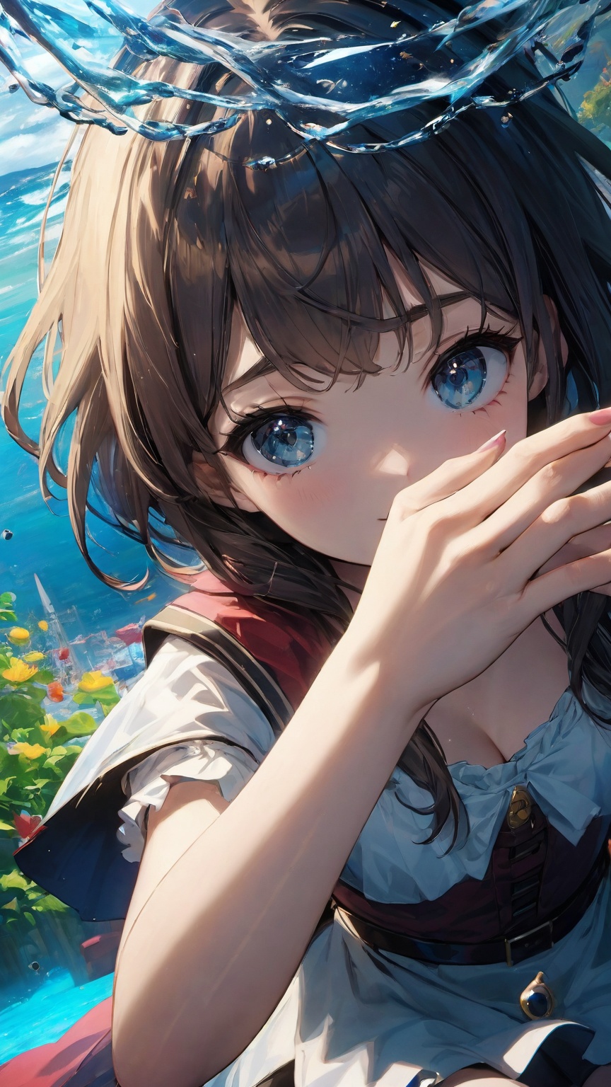 masterpiece, best quality, 32k uhd, hdr, dtm, 16K, super wide angle, best fingers,1girl, 