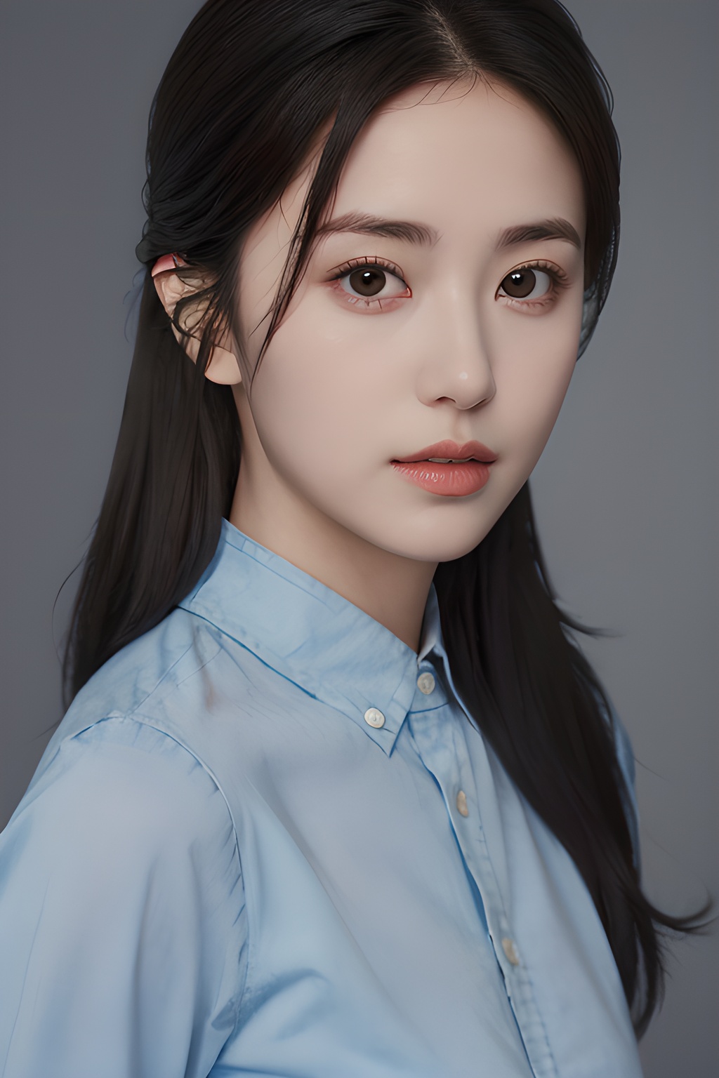<lora:0808_10:0.7>,simple background,shirt,, 1girl,realistic,masterpiece, best quality, photorealistic, HDR,detail