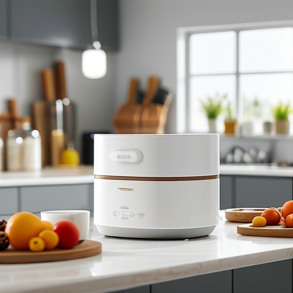<lora:mljiadianV12:0.8>,a machine placed on the kitchen tabletop,