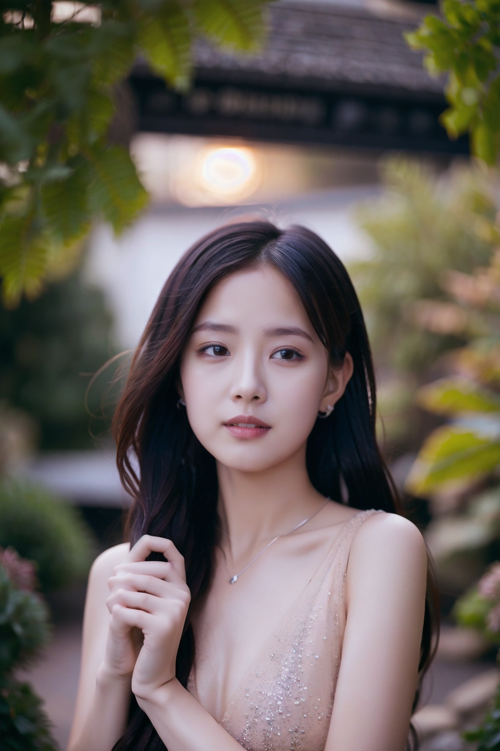 (1girl:1.3), (best quality, masterpiece, ultra high resolution),(photorealistic:1.3), (realistic:1.3), depth of field, (day:1.2), (cinematic lighting:1.2),, facing to camera  <lora:FormalDressL1T:0.7>